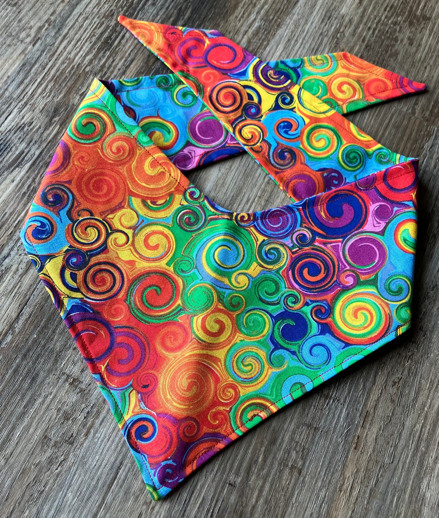 Rainbow Swirls Bandana