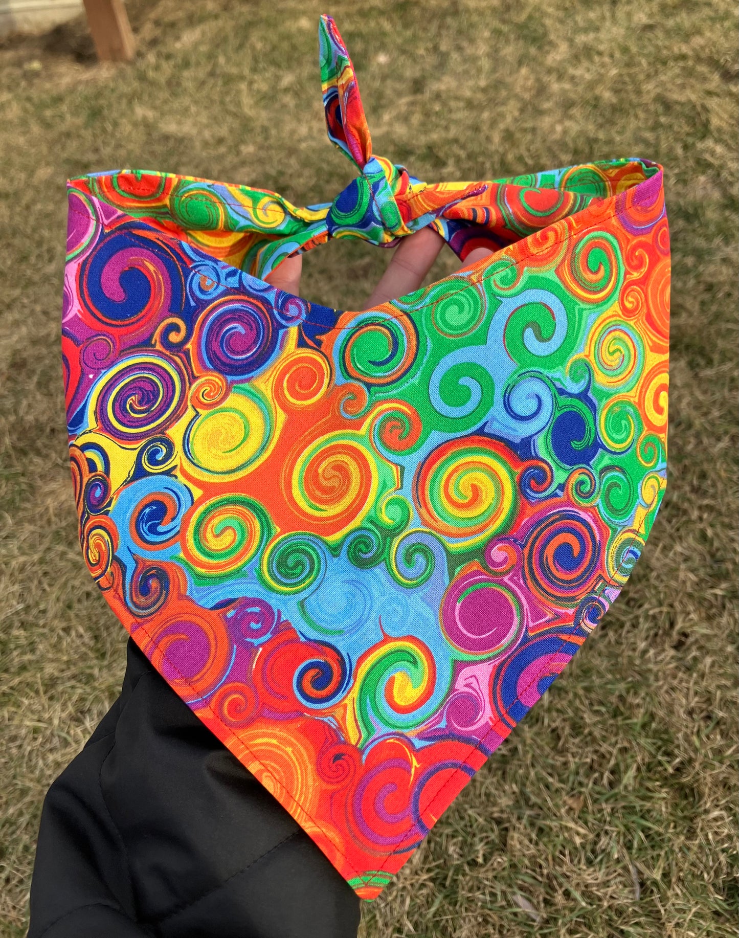 Rainbow Swirls Bandana