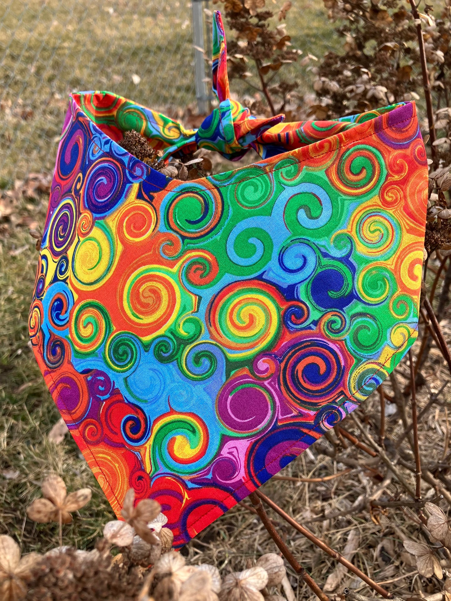 Rainbow Swirls Bandana