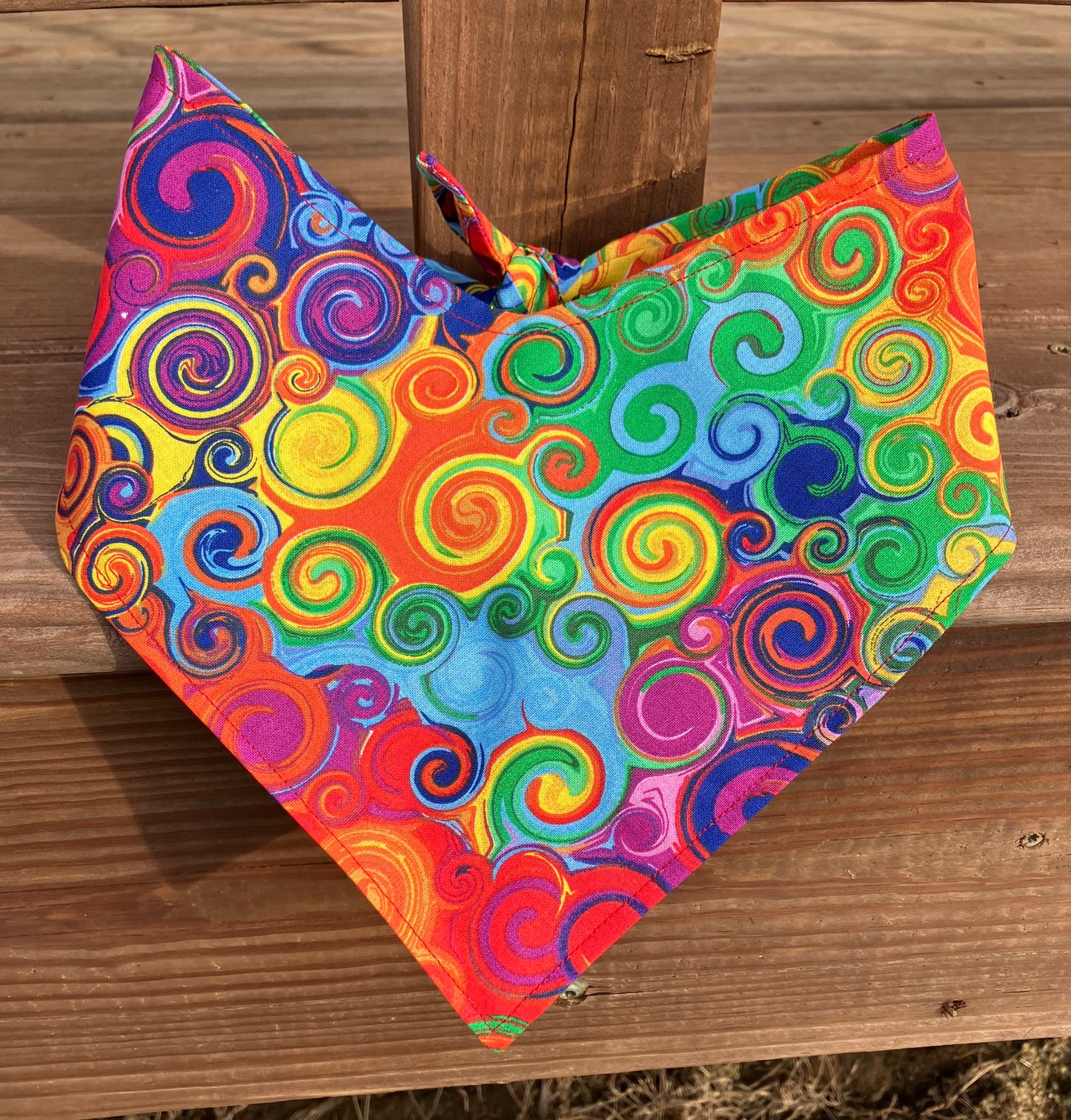 Rainbow Swirls Bandana