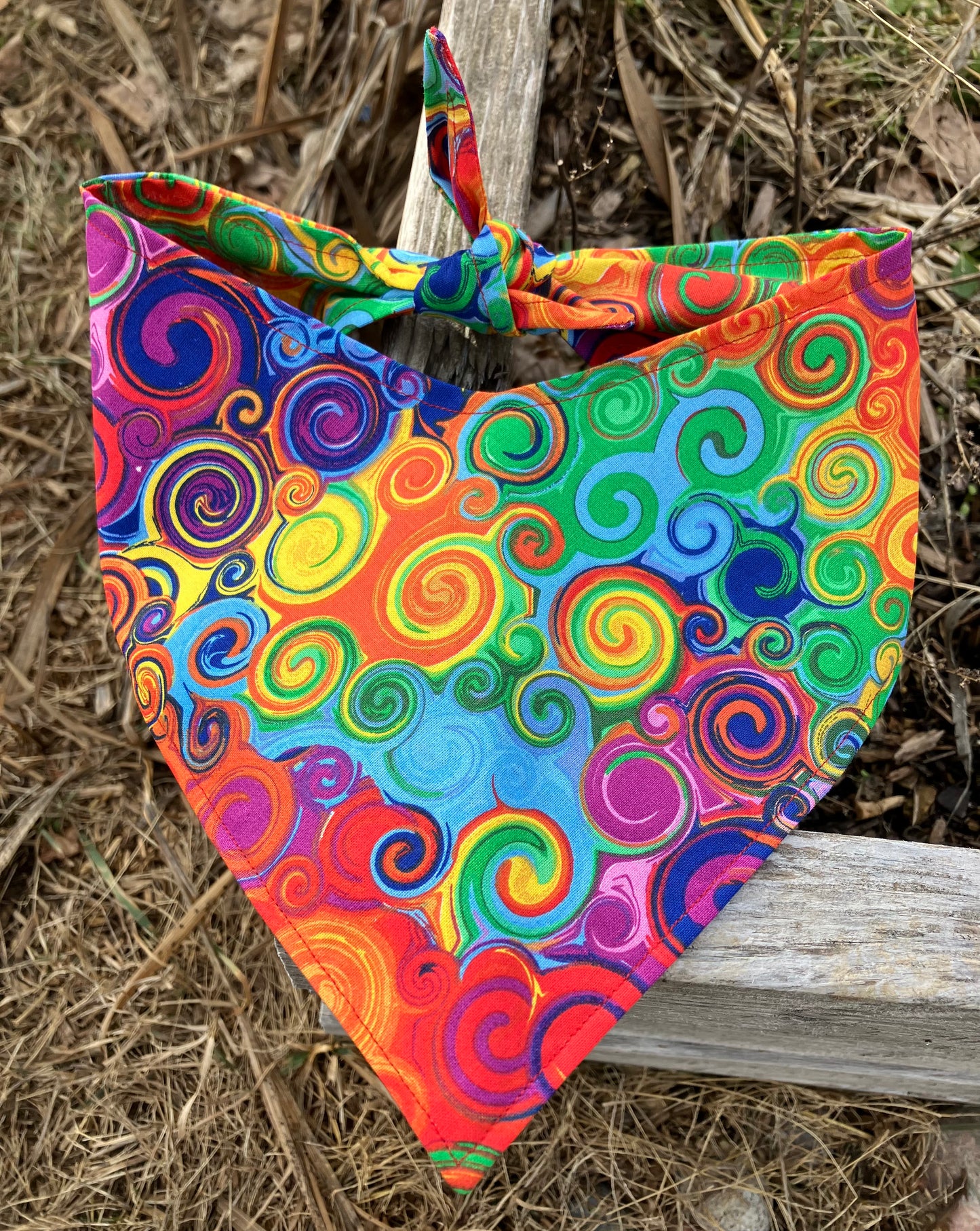 Rainbow Swirls Bandana