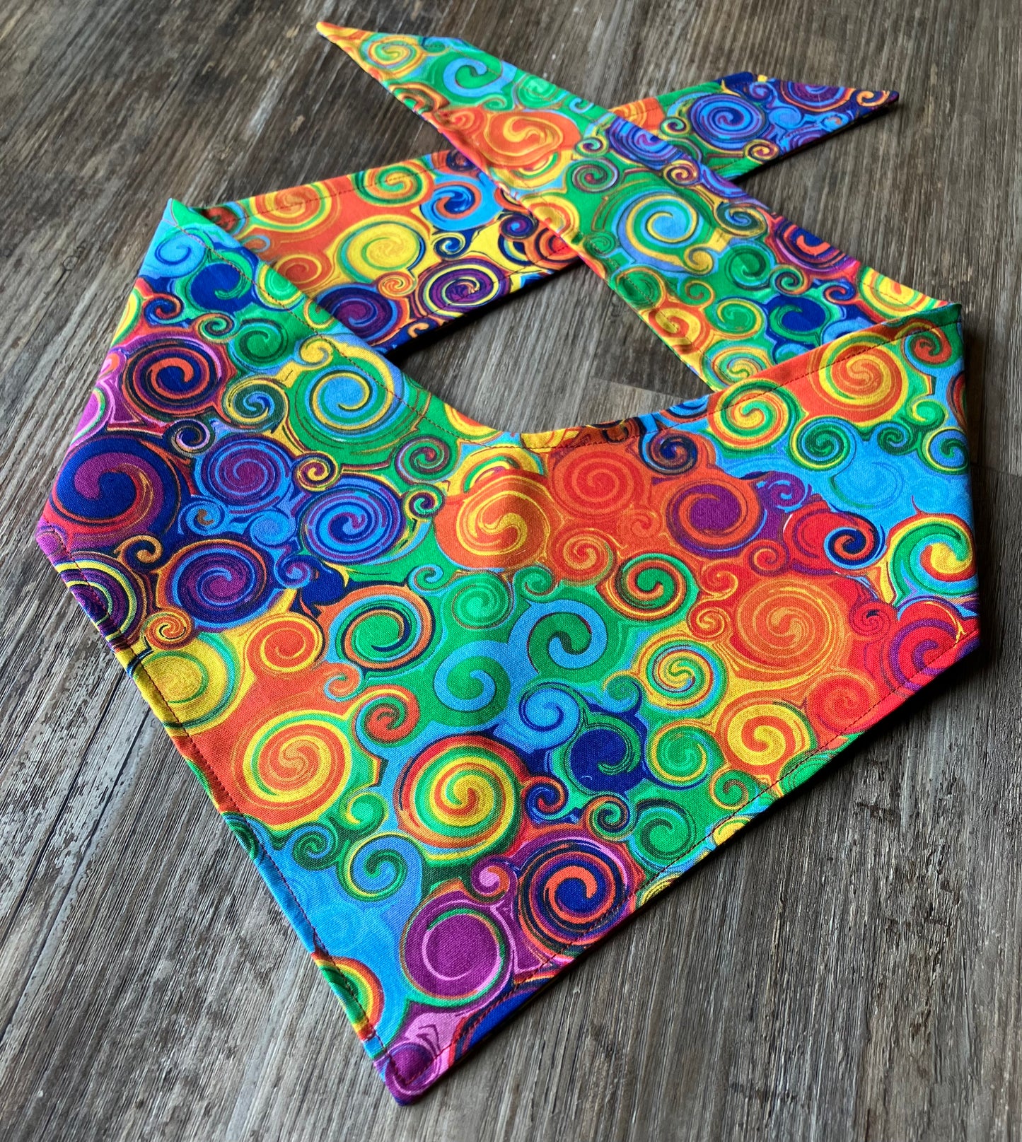 Rainbow Swirls Bandana