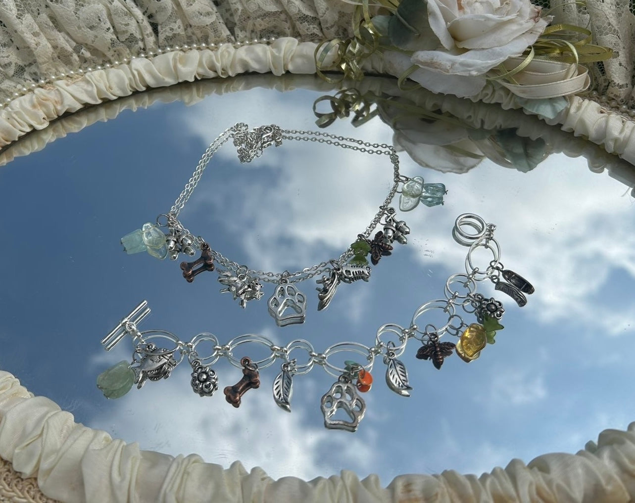 Charm Necklace & Bracelet Bundle